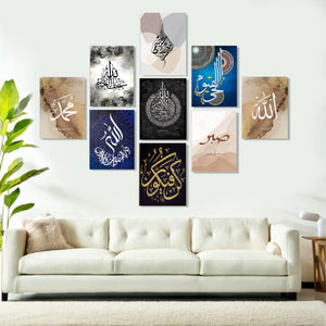 Home Decoration Item 9 Pcs Wall Decor Photo On Wall Canvas Art