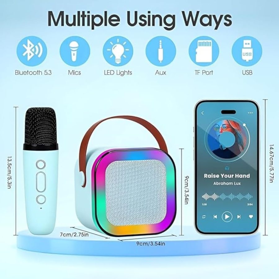K12 Wireless Audio Microphone Bluetooth Speaker Portable Stereo