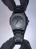 Full Black Aura Quartz Watch – Lightweight Design