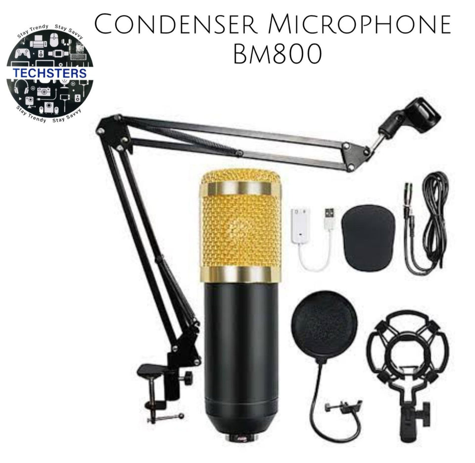 Professional Condenser Microphone – Podcast Mic Set