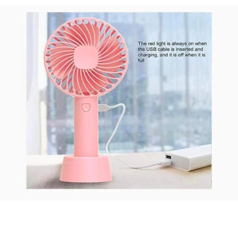 Handheld 3 Speed Strong Wind Electric Small Mini Cooling Fan