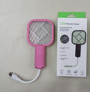 Mini Usb Rechargeable Mosquito Racket With Uv Light