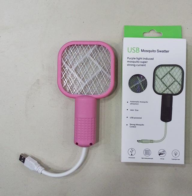 Mini Usb Rechargeable Mosquito Racket With Uv Light