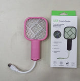 Mini Usb Rechargeable Mosquito Racket With Uv Light