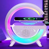 G Shaped Rgb Light Table Lamp With Wireless Charger Bt2301