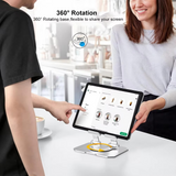 360° Rotating Metal Tablet & Mobile – Adjustable, Foldable, And Portable Desk