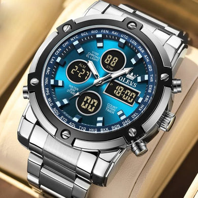 Skemie 1389 Men’s Digital Analog Watch Waterproof Digital Chronograph