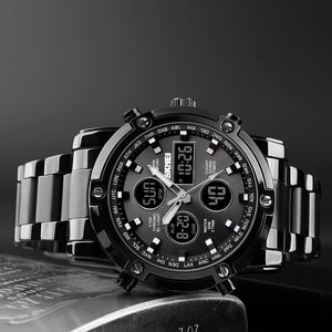 Skemie 1389 Men’s Digital Analog Watch Waterproof Digital Chronograph