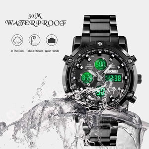 Skemie 1389 Men’s Digital Analog Watch Waterproof Digital Chronograph