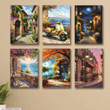 Pack Of 6 Sticky Wooden Canvas Frames