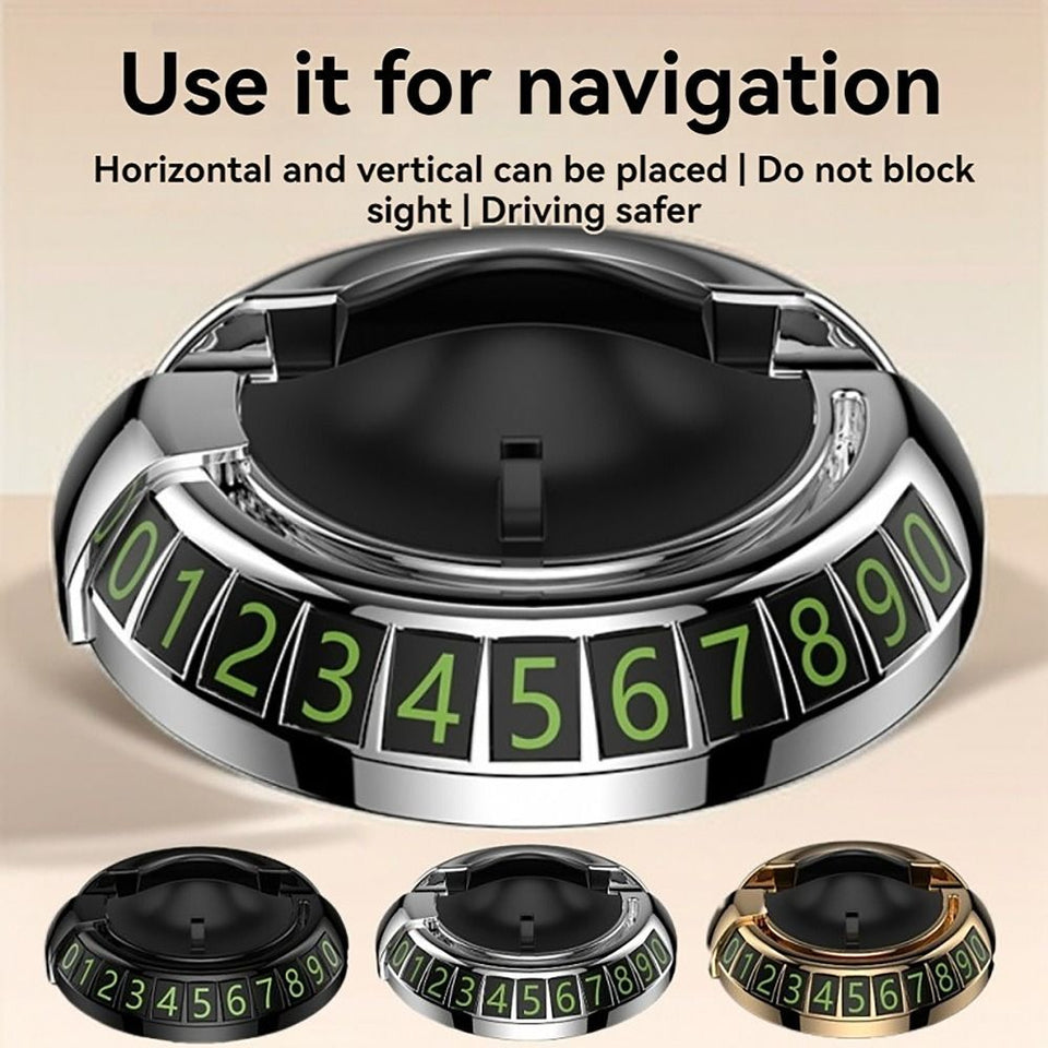 2 In 1 Dashboard Car Phone Holder With Navigation Bracket – 360° Rotation Phone Bracket For Car Use